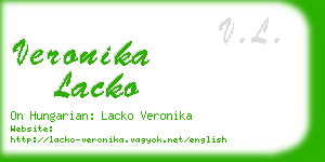 veronika lacko business card